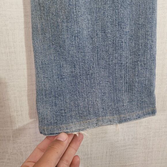 Silver Bootcut Jeans Womens 27 Stretch DV8 Light Blue Wash Mid Rise Belt Denim - Picture 7 of 12